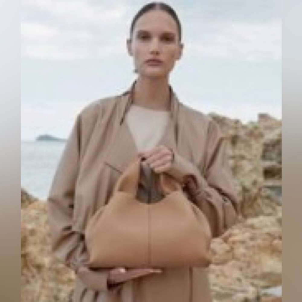 Tan handbag